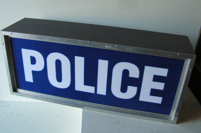 SIGN, Police - Lightbox